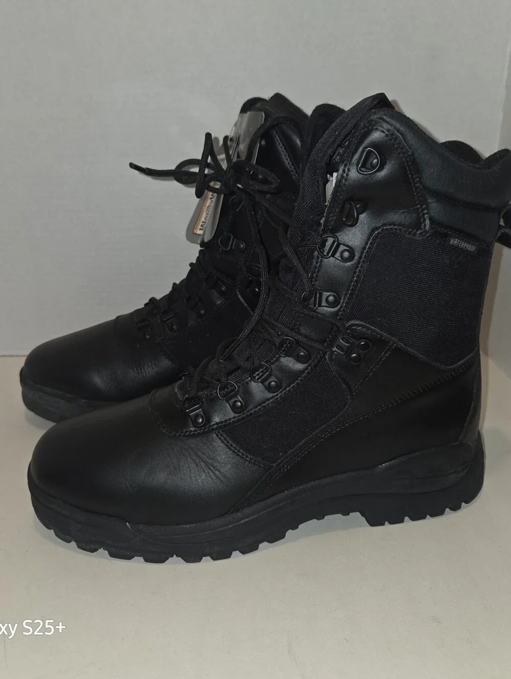 Magnum Storm Tactical Boots Black Leather Waterproof Mens 11.5 Wide NWT